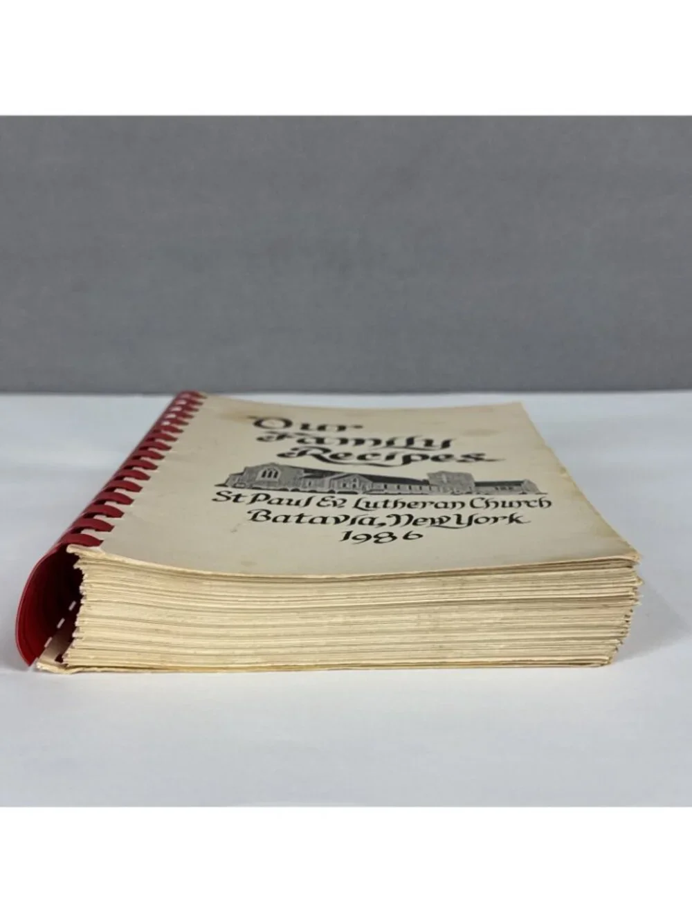 1986 Our Family Recipes Cookbook St Paul Ev. Lutheran Church Batavia New York
